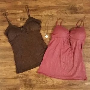 Shimmery Spaghetti Strap Tops